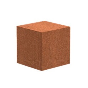 Sokkel cortenstaal 40x40x40cm(13kg)